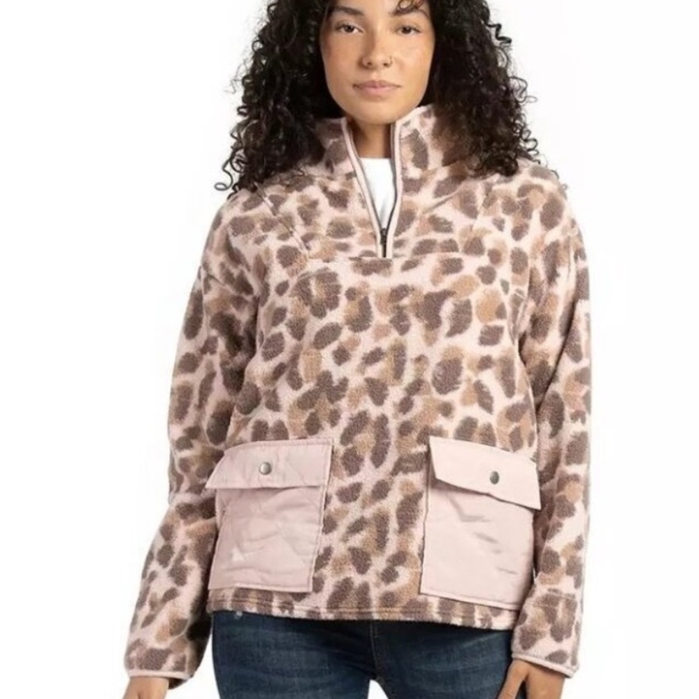 🎁Like New Como Vintage Cream/Beige/Brown Animal Print sweatshirt- Medium
